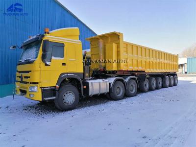 China 80000kg 9 Axles 45m3 Dump Truck For Ghana for sale