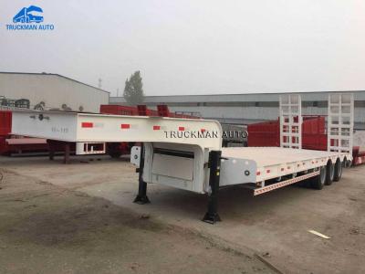 China High Strength Steel 3 Axle 50 Tons Lowboy Semi Trailer for sale