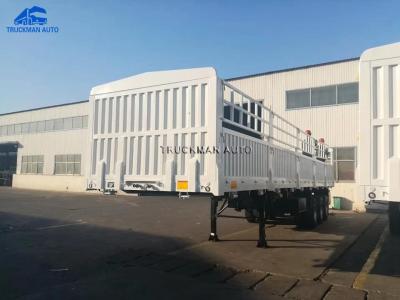China 3 Axle 50 Tons Fence Cargo Trailer 18mm Thickness Rim for sale