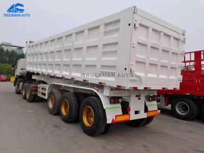 China Single Point Suspension Axle 70 Tons Dump Semi Trailer for sale