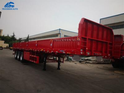 China 50 Tons Side Wall Semi Trailer With 12 Pcs Container Twist Lock for sale