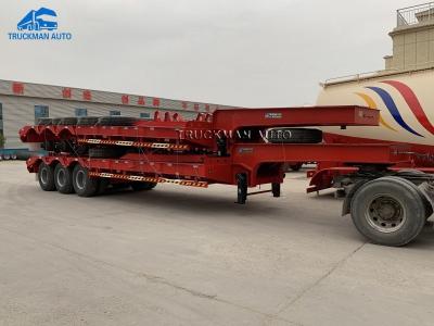China 12 Pcs Tire 3x13 Tons Lowboy Semi Trailer With BPW Axle for sale