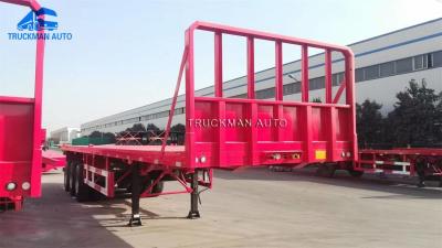 China Flatbed 12R22.5 Tire Container Semi Trailer For Cement Bag for sale