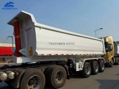 China Mechanical Ramp 3*13T Axle Dump Semi Trailers With 12.00R20 Tires for sale