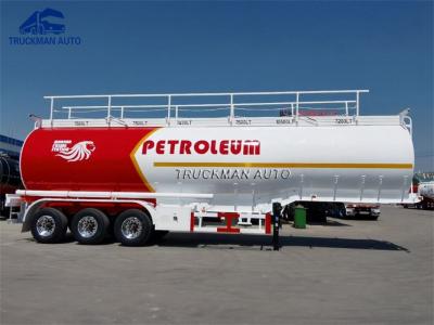 China 45000 Liter Oil Fuel Tank Semi Trailer With 6 Pcs Comdepartment for sale