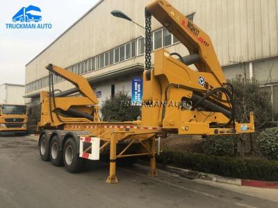 China 20FT & 40FT Sidelifter Container Trailer With 37 Tons Crane for sale