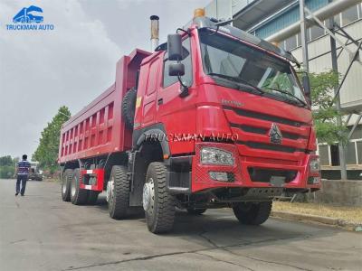China 12 Wheel 371HP Sinotruk Howo 8x4 Dump Truck With Top Warning Light for sale
