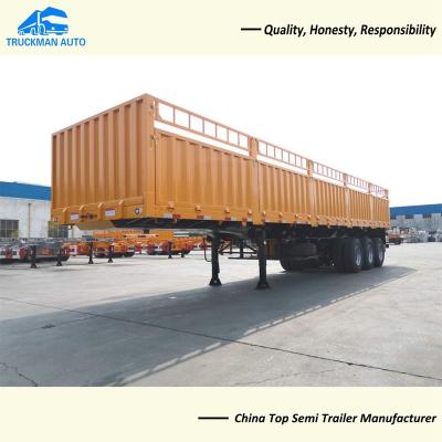 China 3 Axle 20FT & 40FT 60 Tons Container Side Wall Semi Trailer for sale