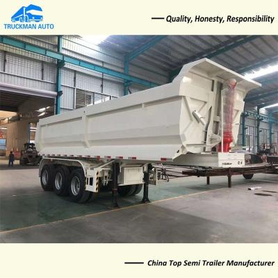 China 3 Axle 60 Tons Tipper Semi Trailer With FUWA Brand 13 Tons Axle for sale