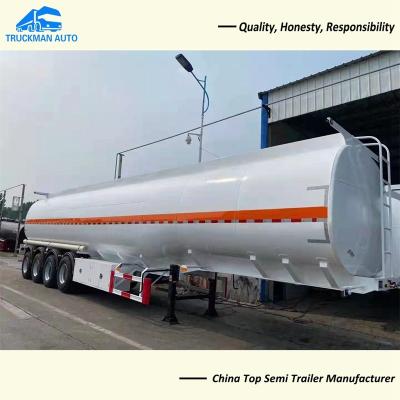 China 4 Axle 54m3 54000L Fuel Tank Trailer 6 Compartment for Ghana for sale