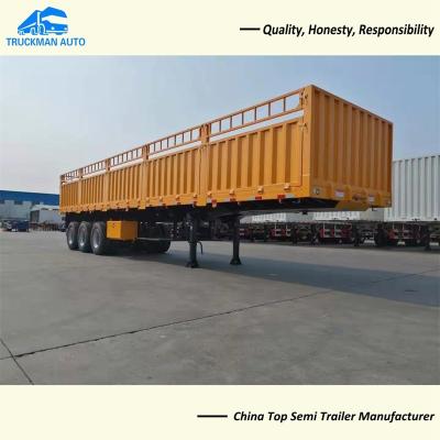 China 3 Axle Side Wall Good Fences Trailer Container Trailer For Transport Company for sale