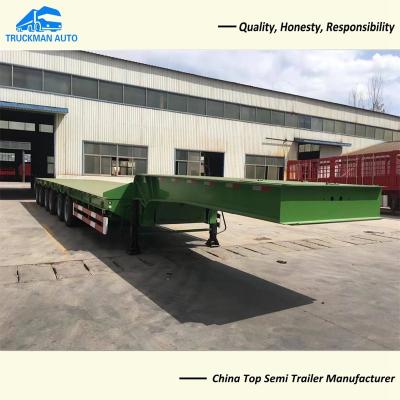 China 120 Tons Lowbed Semi Trailer 6 Axle HG60 Material for sale