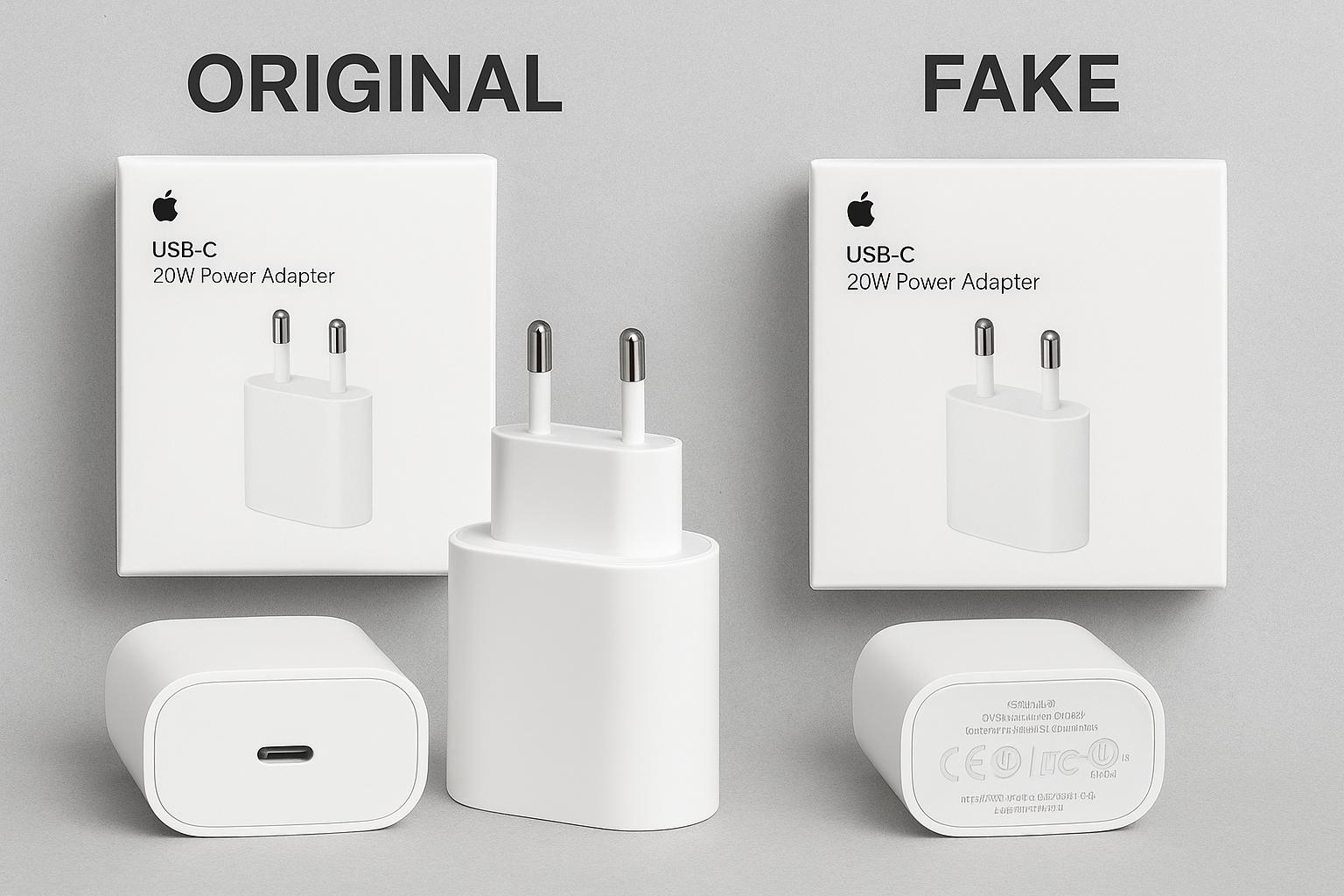 How to Identify Genuine Apple 20W Chargers vs. Fake Ones