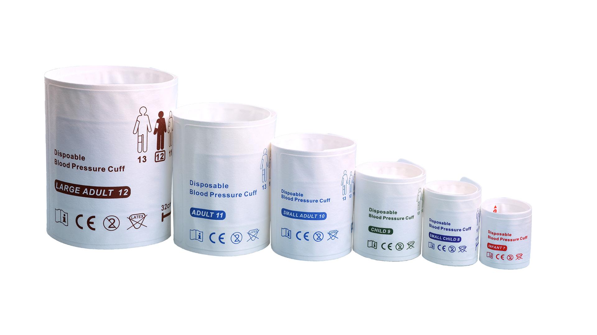Disposable FlexiPort Compatible BP Cuff Catalog (No.208) | Single Patient Use NIBP Series