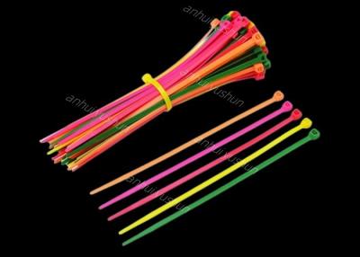 China Nylon 66 Cable Ties 18lbs Tensile Strength 100pcs per Bag White Black for sale