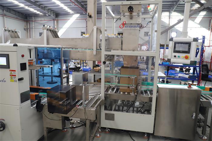Bottle -Food - Case Packer Machine - Case Packing Line - Drop Load Solution for 1L bottle -SICIAUTO