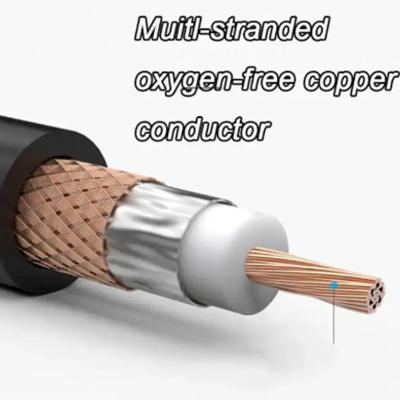China Flexible Coaxial Power Cable 6.0mm OD 75 Ohm Double Shielded PVC Jacket for sale
