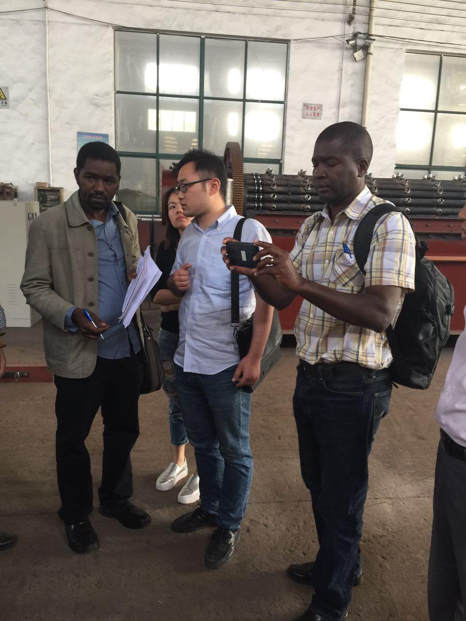 zambian customer visited our plant and order 2 sets 30m² vacuum disc filter