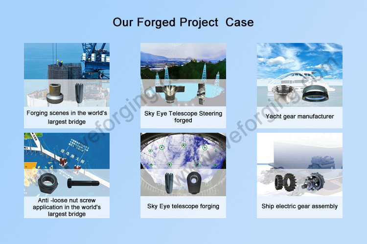 Cross-sea bridge and astronomical telescope forging cases