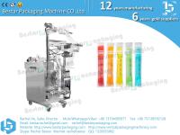 China Popsicle packaging machine, automatic measuring liquid and filling for sale