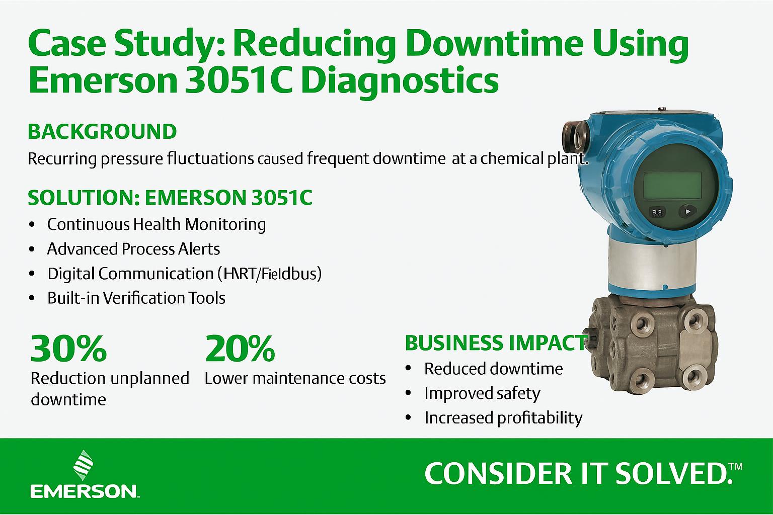 Case Study: Reducing Downtime Using Emerson 3051C Diagnostics