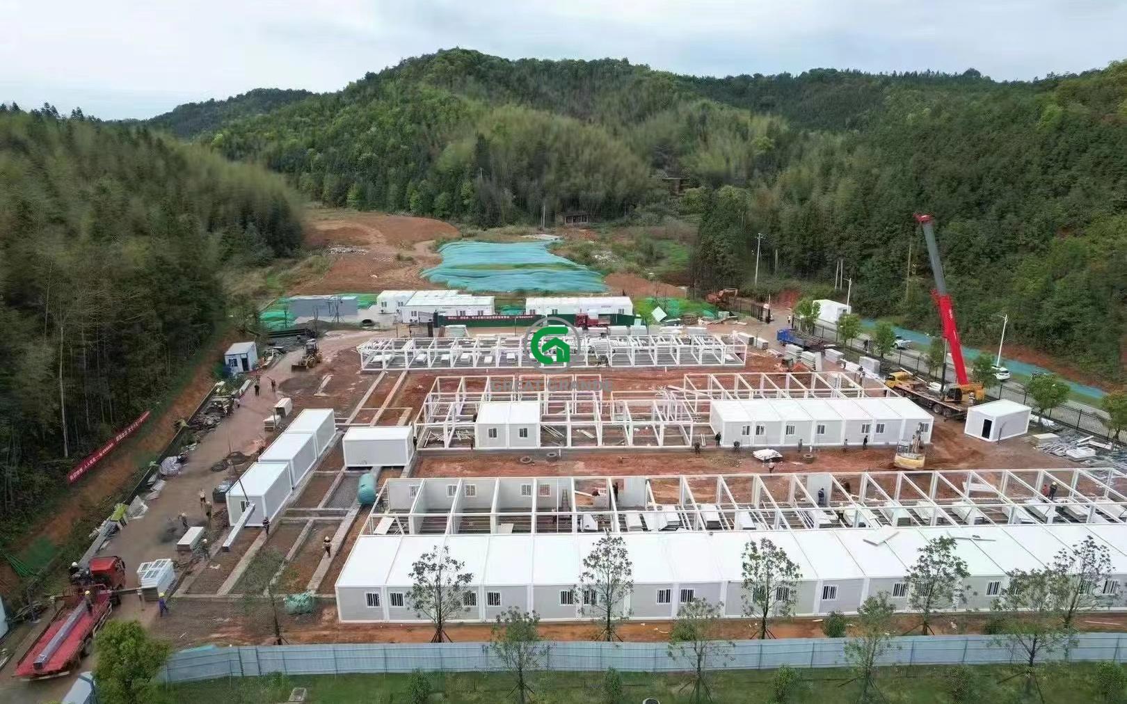 Folding container house in Malaysia project