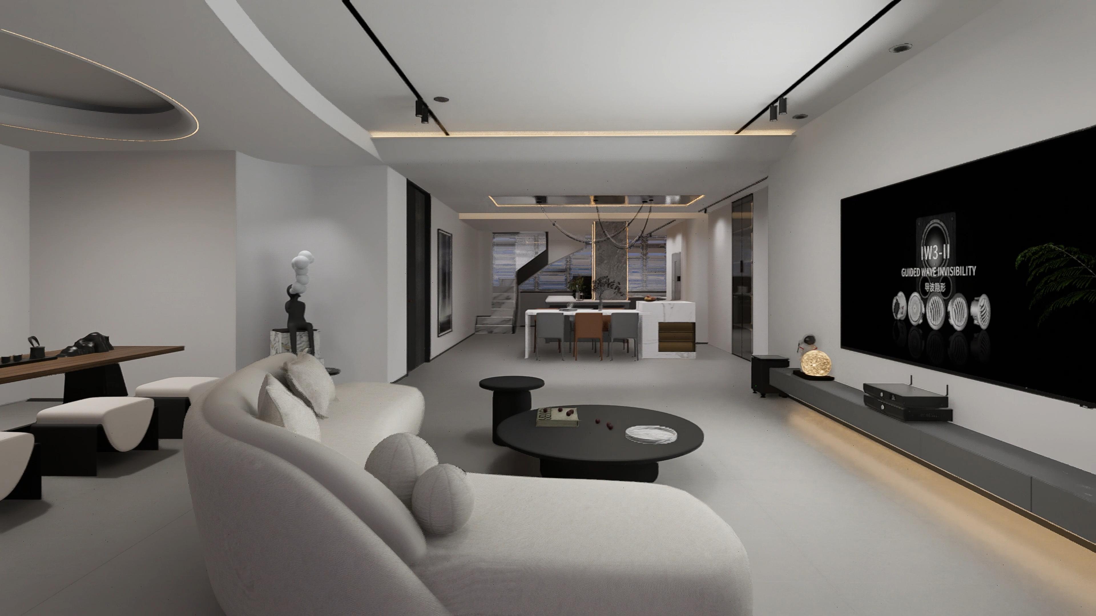 Italian Minimalist Log-Style Living Room – Snail Power Makes It Simple But Not Ordinary