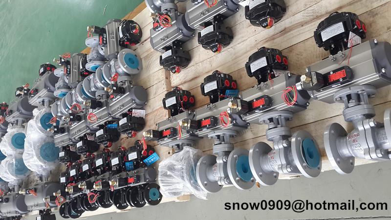 High quality rack and pinion pneumatic rotary actuator