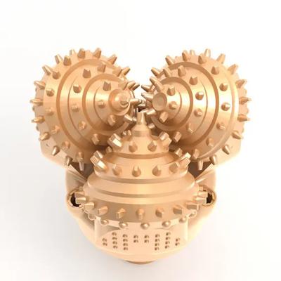 China 3 3/4'' IADC537 Tricone Drill Bit with Different Tooth Shapes Dome/Round Button Parabolic/Tricone bit for sale