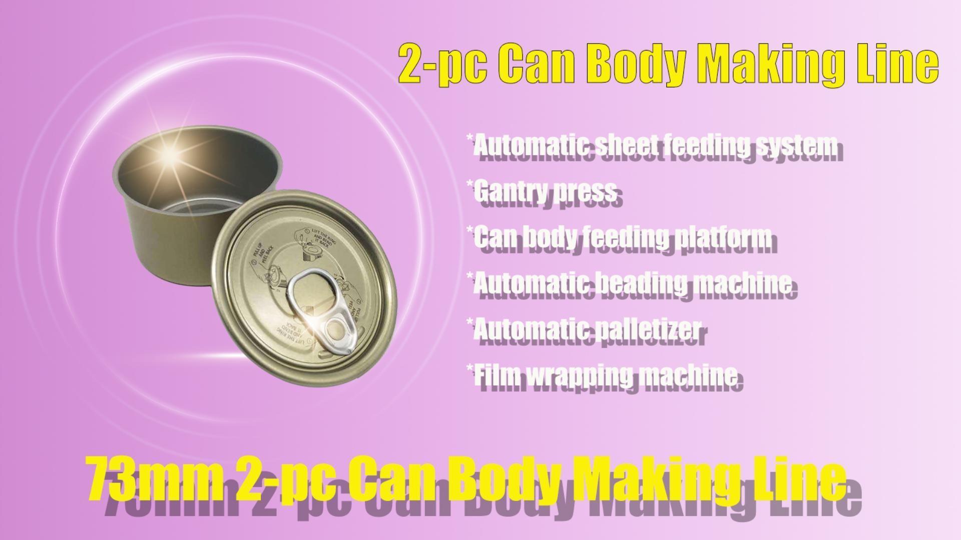 73mm 2pc Can Body Making line
