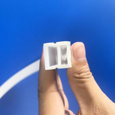 China LED Lights Transparent Silicone Rubber Profiles Extrusion Heat Resistant for sale