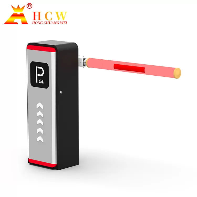 Customized HCW-CW252 Servo Boom Barrier Gate for a Parking Entrance Project