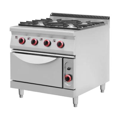 China Kitchen Commercial Gas Stove 304 Stainless Steel Cooking Range for sale