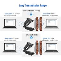 China Automatic 2D PDF417 Barcode Scanner Wireless Bluetooth Qr Code Reader Portable for sale
