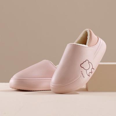 China 2021 Couple Waterproof Lightweight Winter House Slippers Women and Men Warm Furry Slippers house Indoor Outdoor Shoes for sale