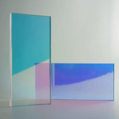 China Low E Coated Gradient Laminated Glass Sheet 6mm+6mm Office Partition Bathroom Design for sale