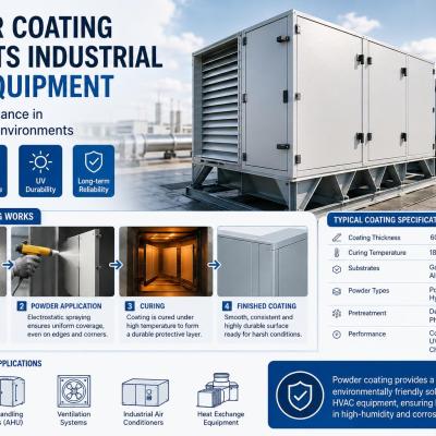 How Powder Coating Helps Protect Industrial HVAC Equipment in High-Humidity Environments