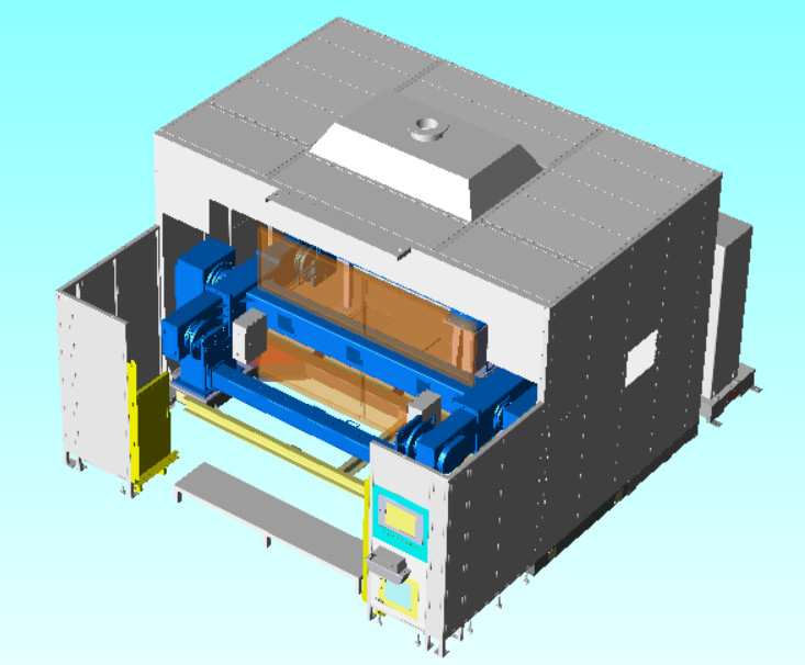 Three axis vertical rotation positioner+AR2010 robot+semi open arc welding sheet metal room