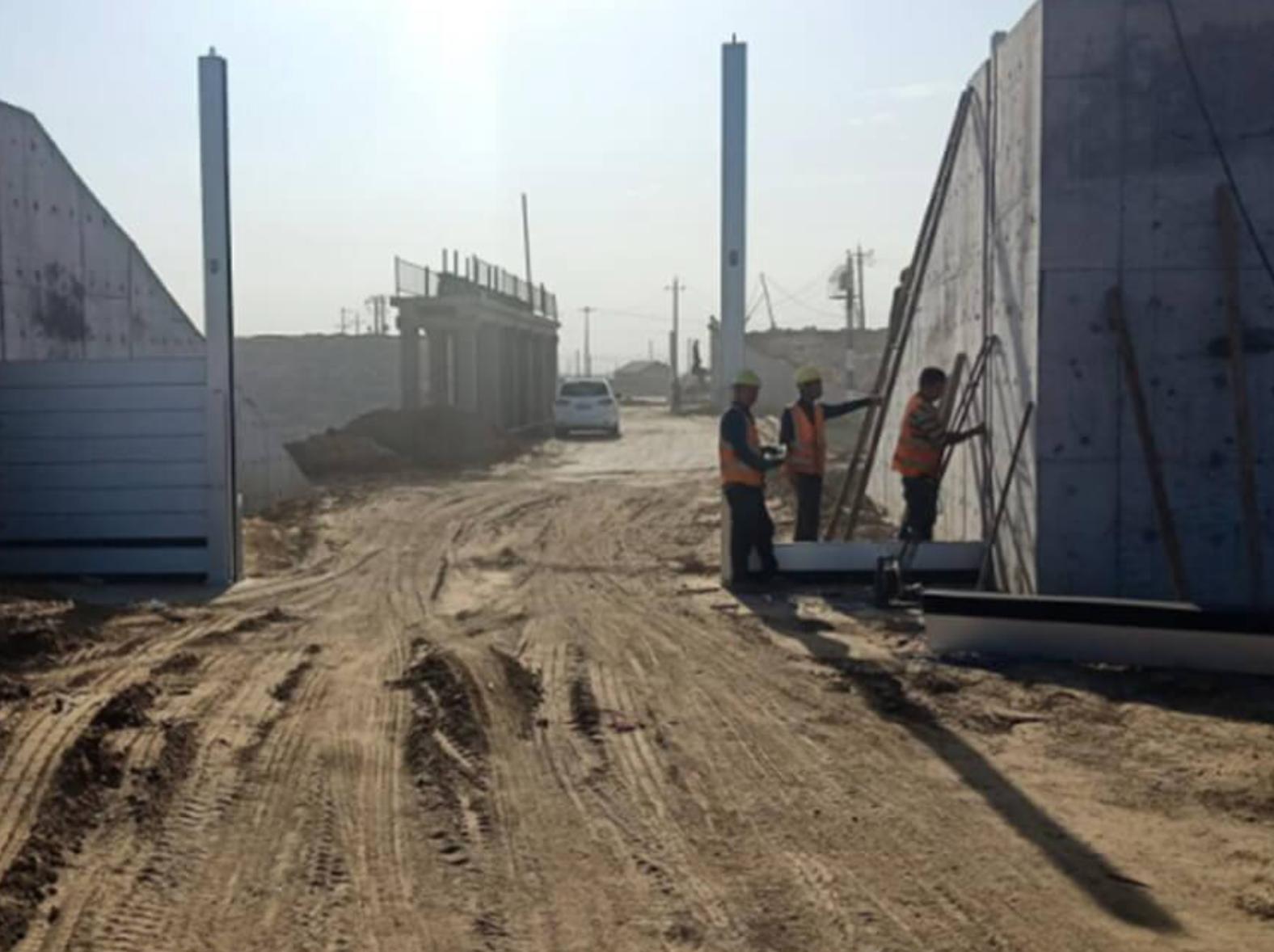 Crossing of No.3 work area of Danhe flood control project (Shouguang section)
