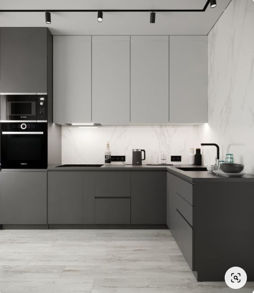 Pure Color Modern Home Cabinet Design