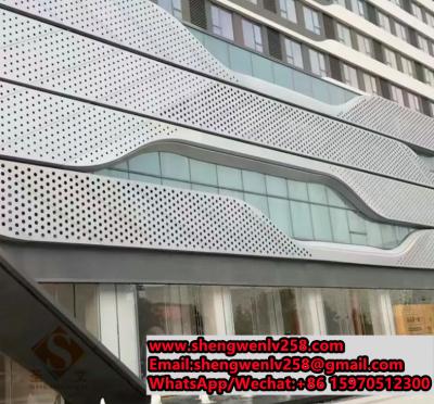 China Perforating metal screen for wall cladding solid aluminum panels for facades for sale