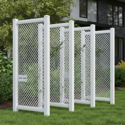China PVC Privacy Fence panels plastic fencing mesh panel for sale