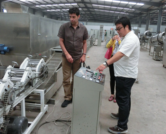 Instant noodle production lines--Iran customer visited our company