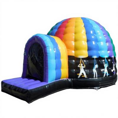 China Portable Inflatable Custom Night Club LED Dancer Floor Disco Advertising Tent Igloo for Event Party for sale