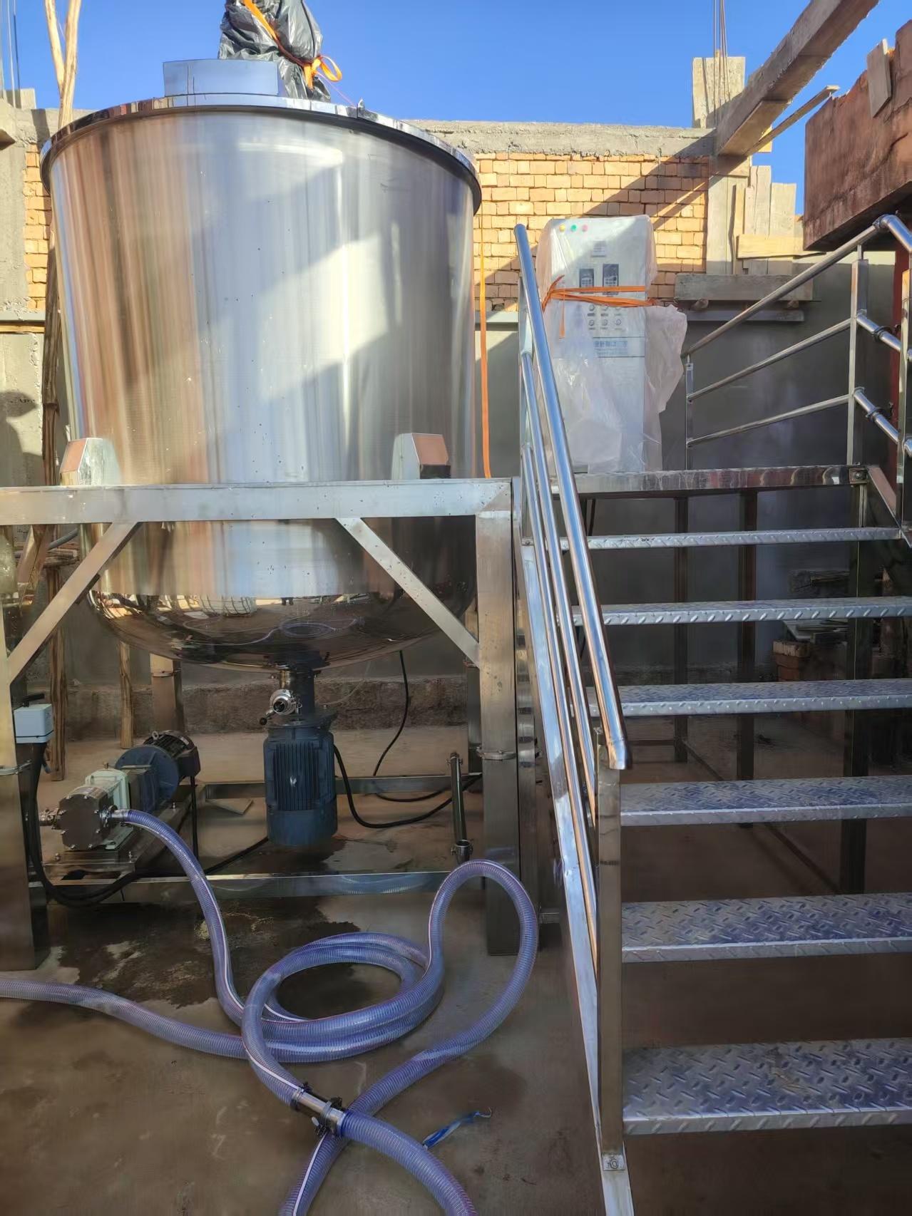 3000L Homogenizing Reactor for Liquid Detergent Production in Madagascar