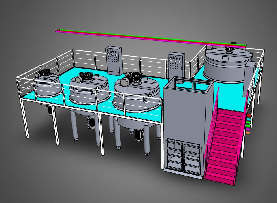 Detergent Production Equipment - Construction Underway at Sanshui Site