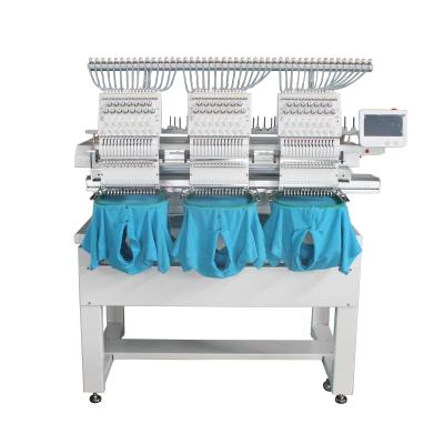China 3 Head 10 Needle Embroidery Machine Flat Embroidery Monogram Sewing Machine for sale
