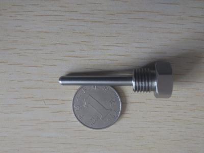 China CNC machining Sensor stainless steel nipple，CNC maching, stainless steel, nipple, pipe fitting for sale