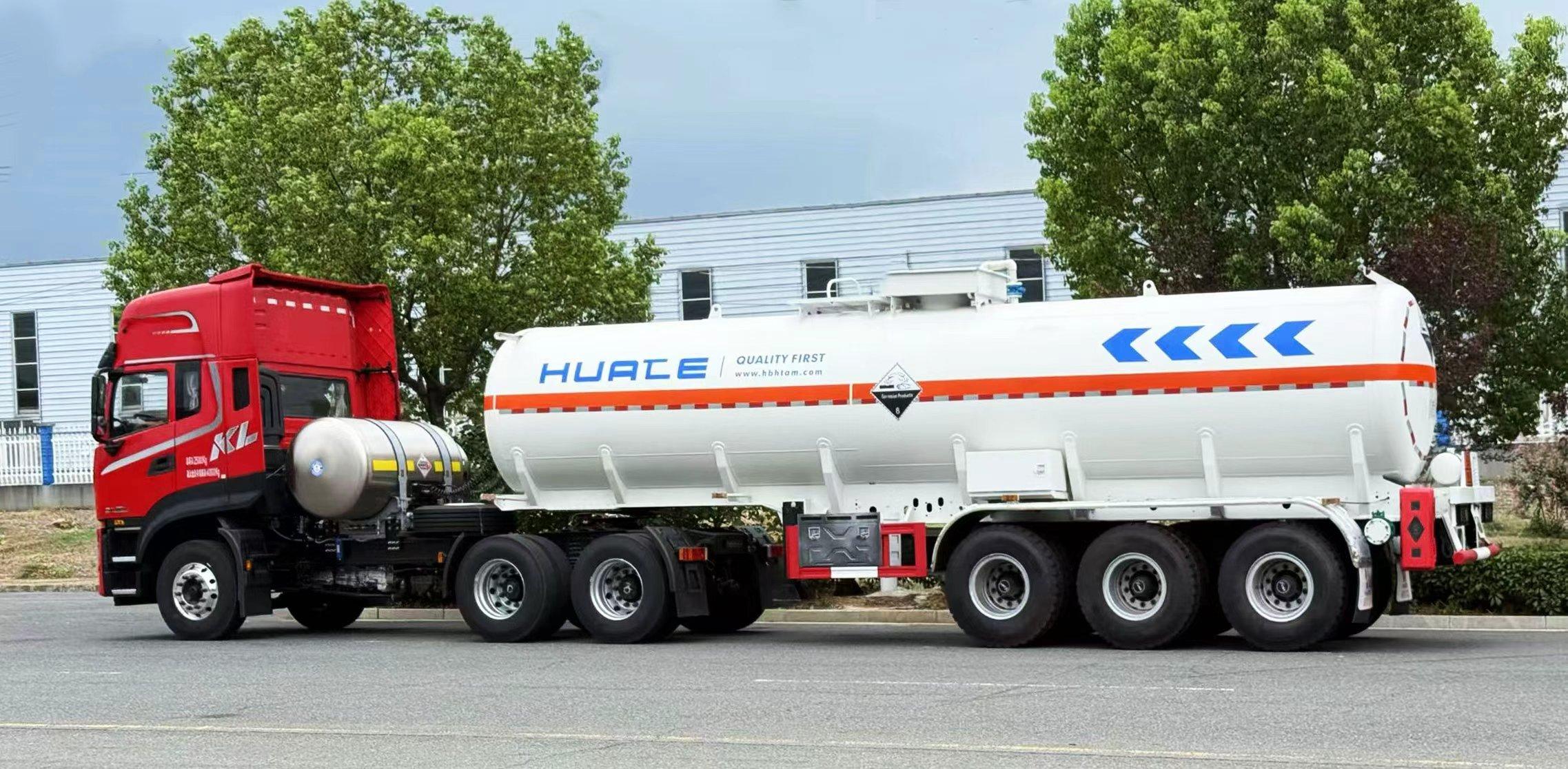 Hubei Walter professional corrosive goods tank transporter set off for Africa!