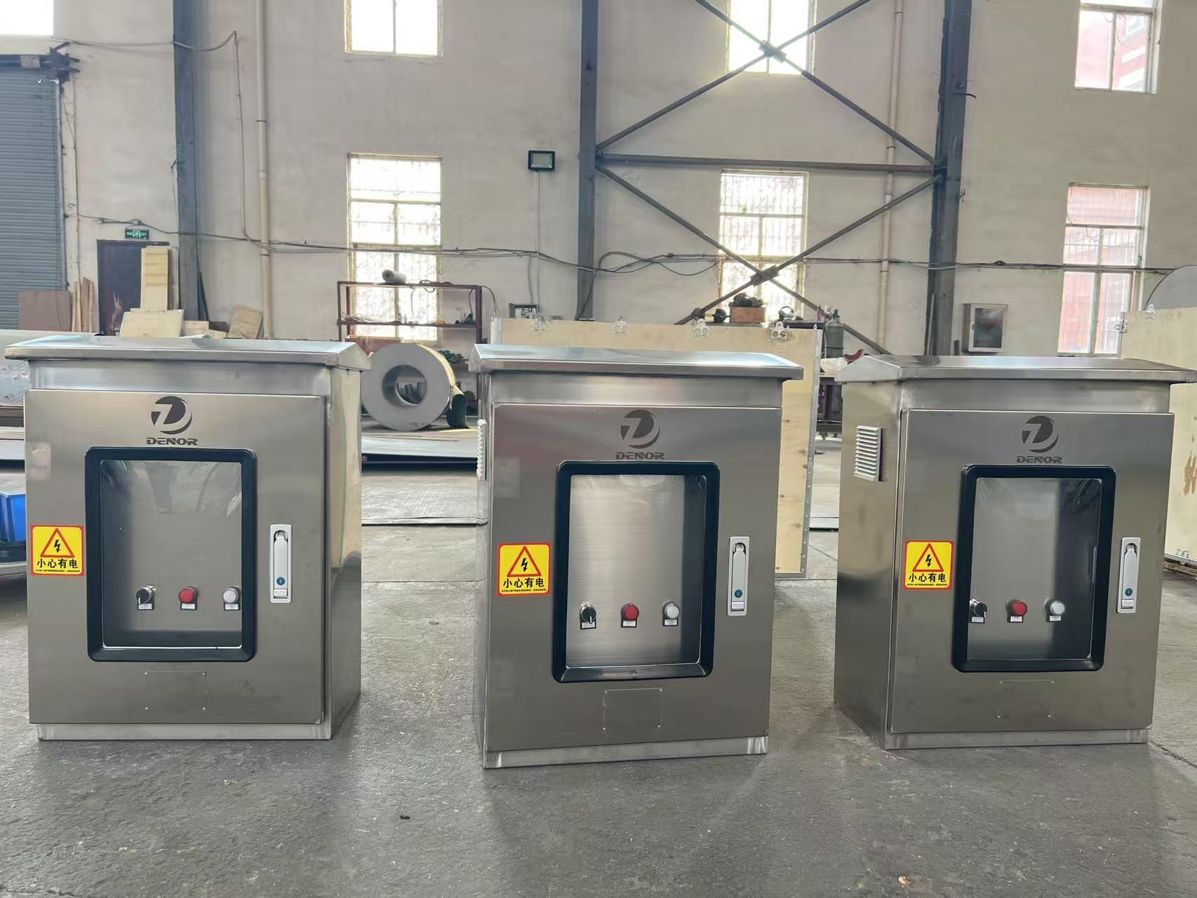 A batch of customized pump control cabinets for European customers are shipped today